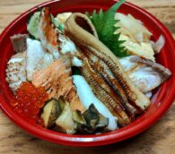 人気の海鮮あぶり丼